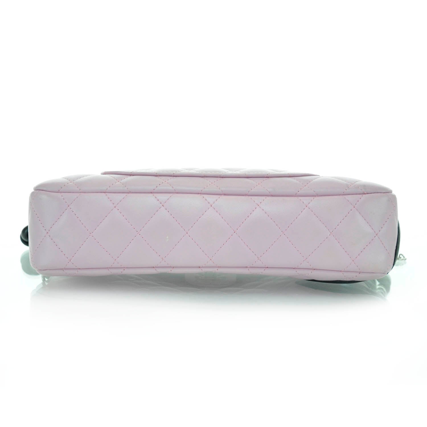 Chanel Calfskin Quilted Cambon Shoulder Bag Pink Black 5 of 21