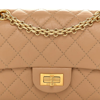 Chanel Aged Calfskin Quilted 2.55 Reissue Mini Flap Beige 8 of 10