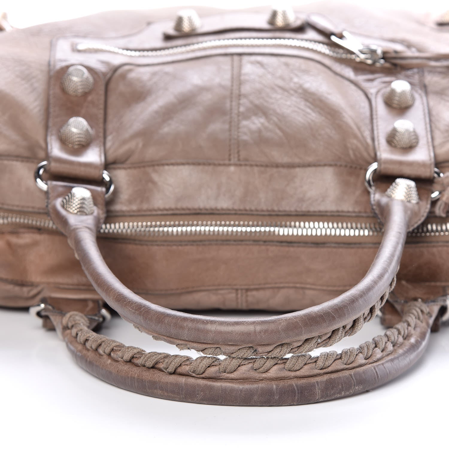 Balenciaga Agneau Giant 21 Silver Hardware Weekender Noix 10 of 15