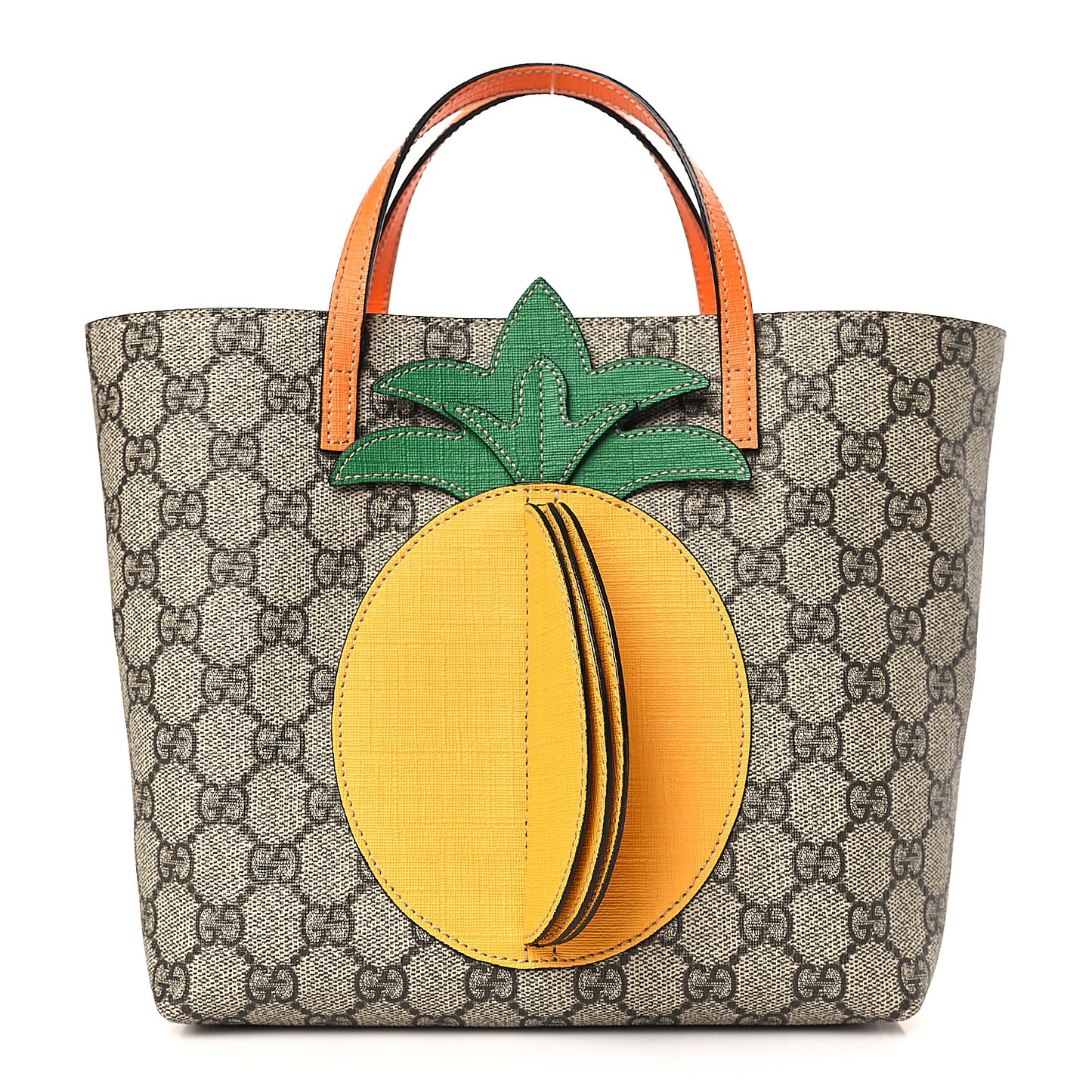 GG Supreme Monogram Kids Pineapple Tote