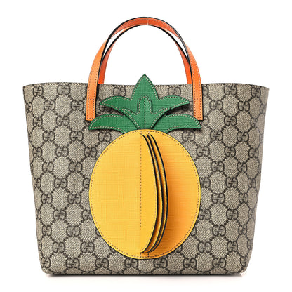 Gucci GG Supreme Monogram Kids Pineapple Tote 1 of 9