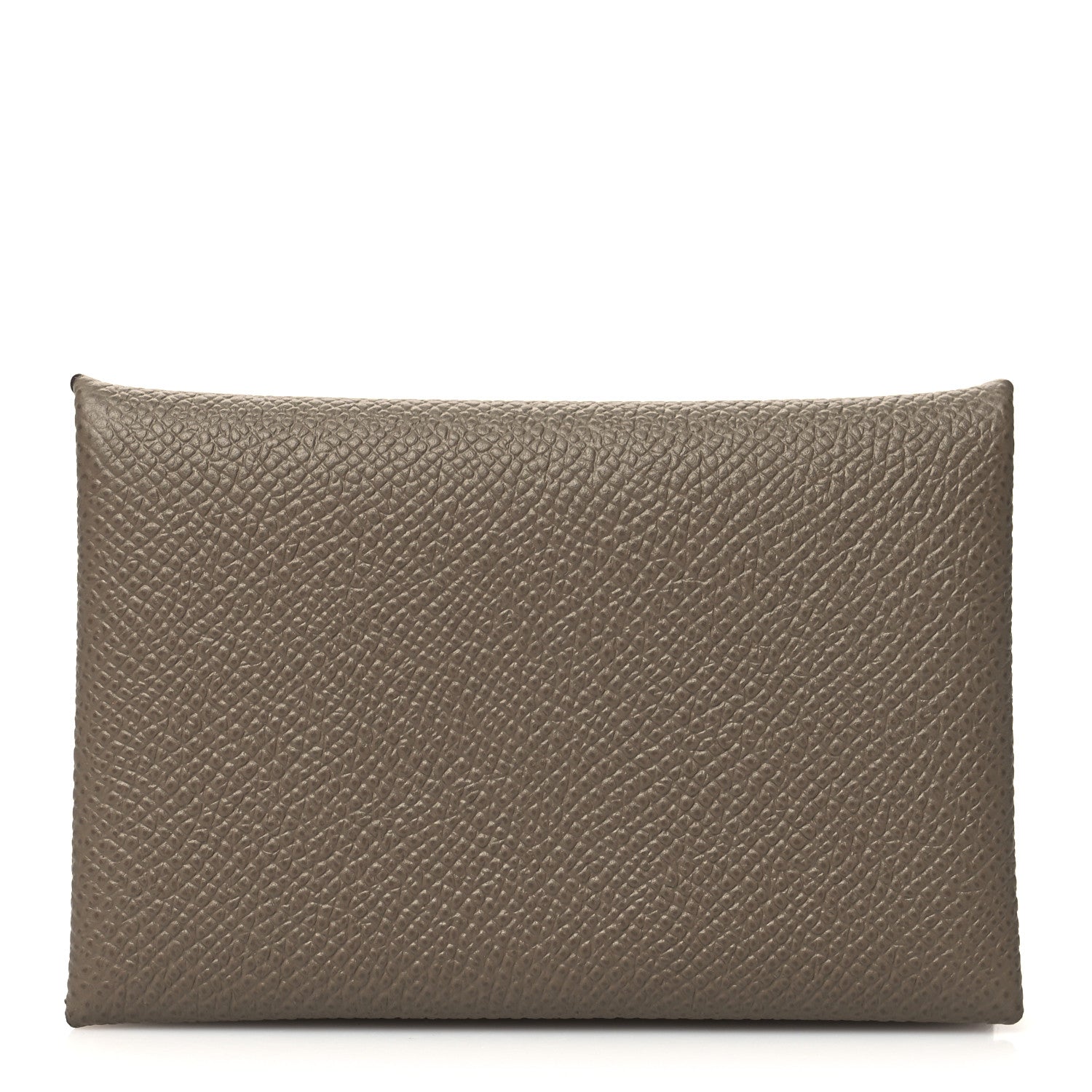 Hermes Epsom Calvi Card Case Etoupe 1 of 13