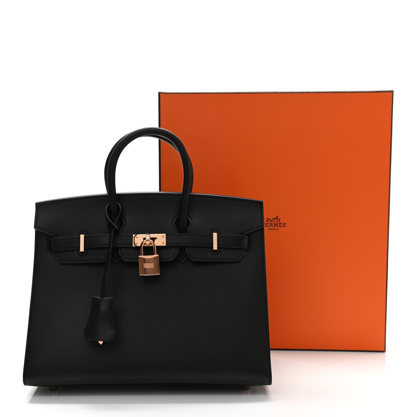 Epsom Birkin Sellier 25 Black
