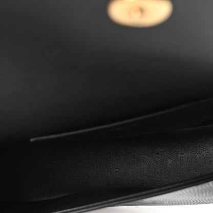 Celine Lizard Tabou Clutch On Strap Black 5 of 9