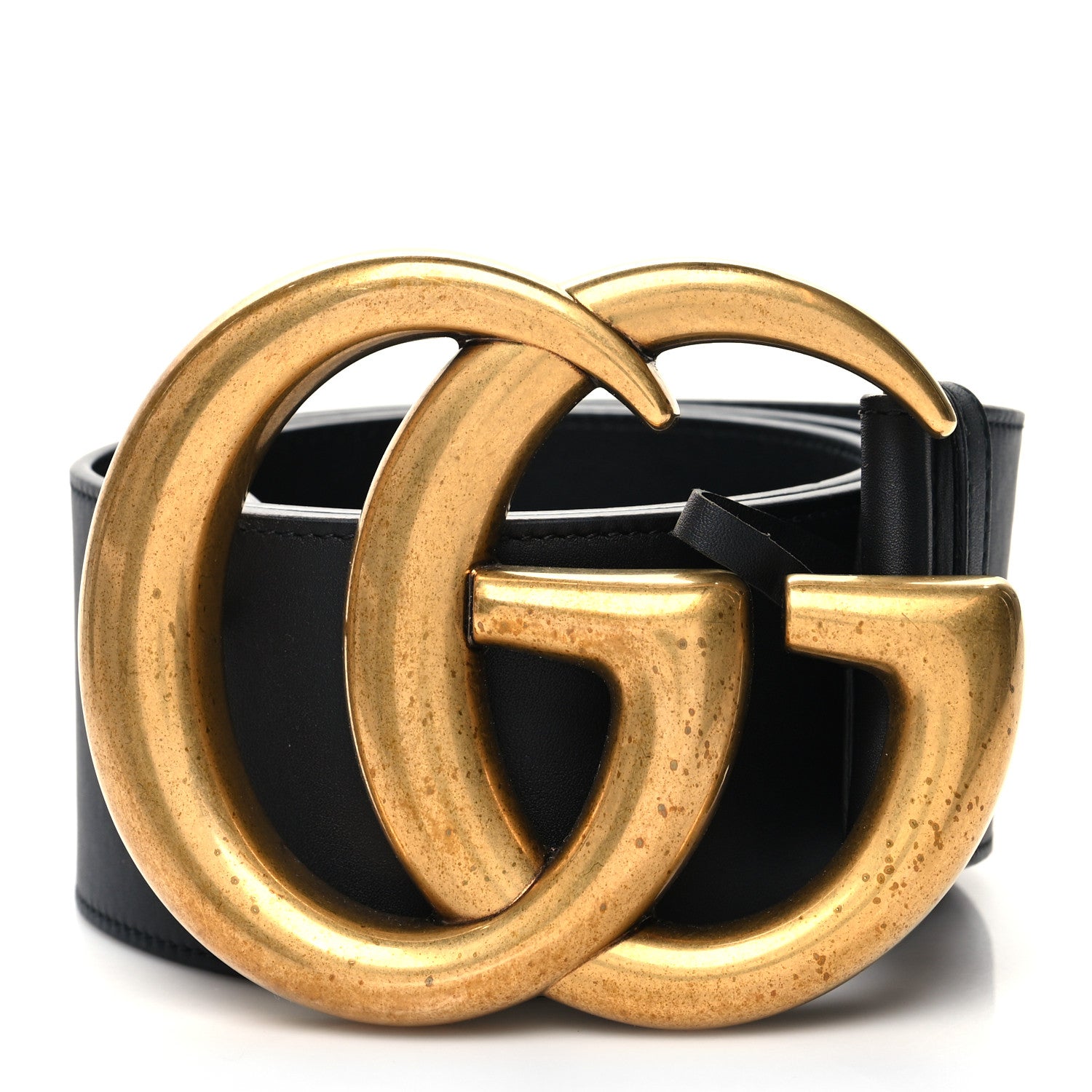 Gucci Calfskin Double G Wide Belt 100 40 Black 1 of 5