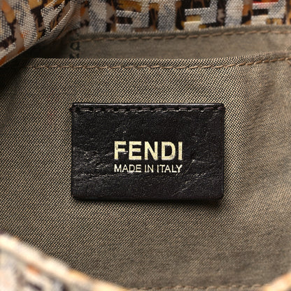 Fendi Zucchino Vitello Floral Mini Forever Mini Mama Baguette Brown Multicolor 6 of 12
