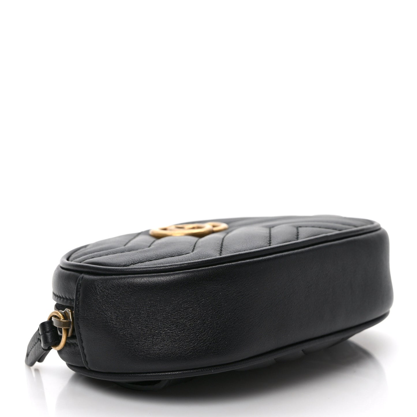 Calfskin Matelasse GG Marmont Belt Bag 85 34 Black