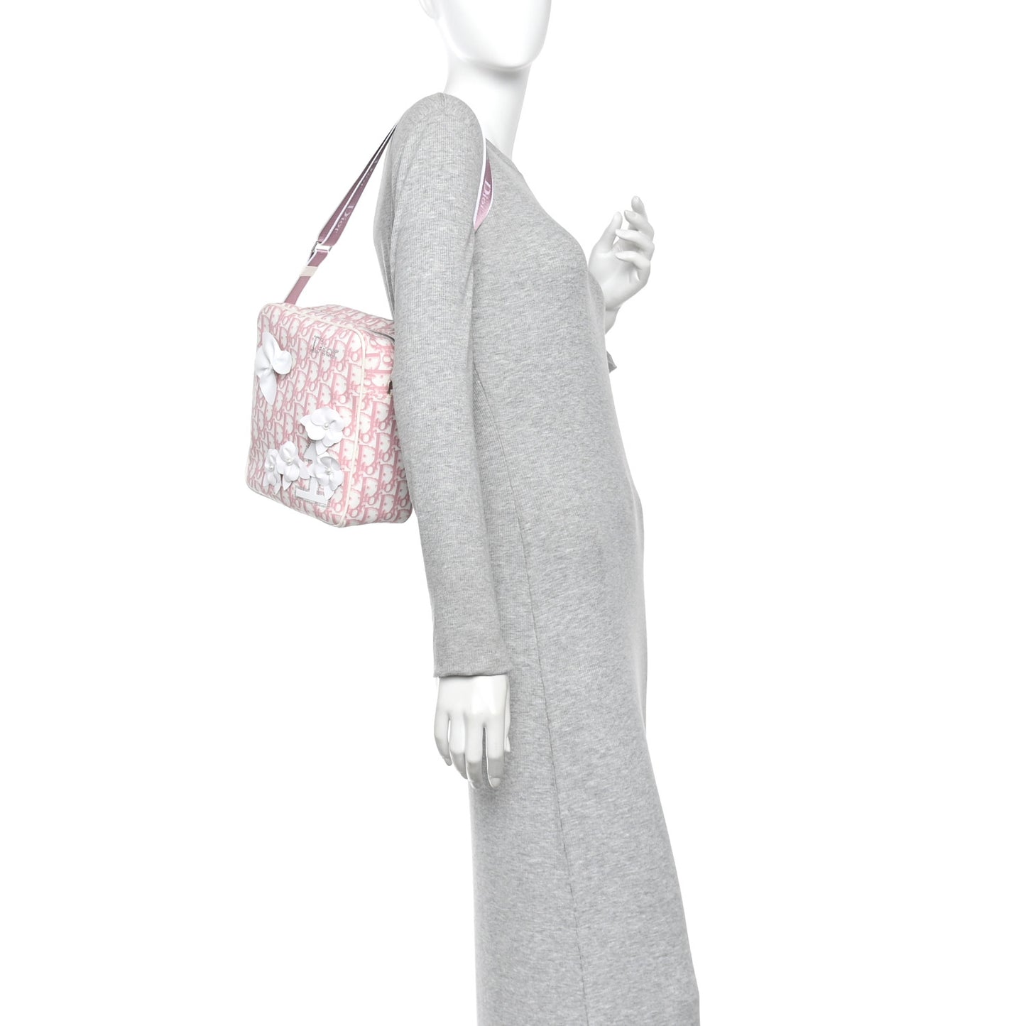 Monogram Girly Messenger Bag Pink