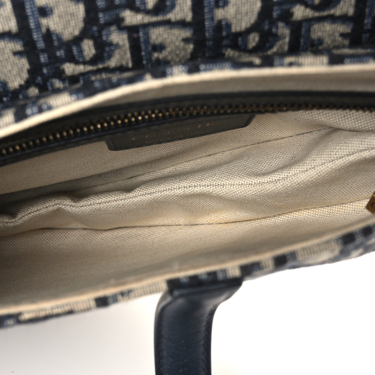 Christian Dior Oblique Saddle Bag Blue 5 of 10