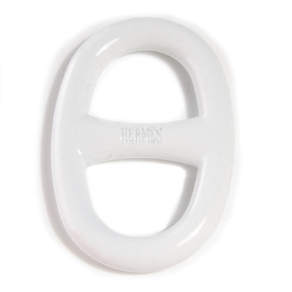 Hermes Lacquer Chaine D Ancre Scarf Ring White 3 of 4