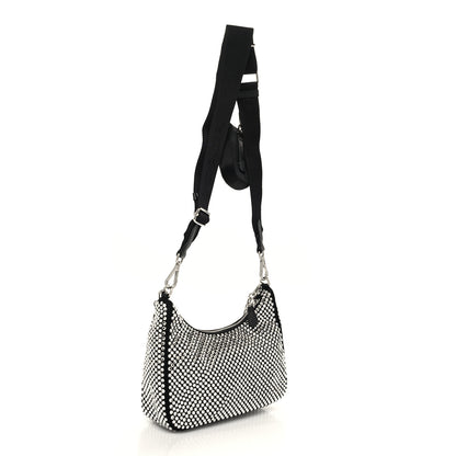 Prada Satin Crystal Re-Edition 2005 Shoulder Bag Cristal 5 of 12