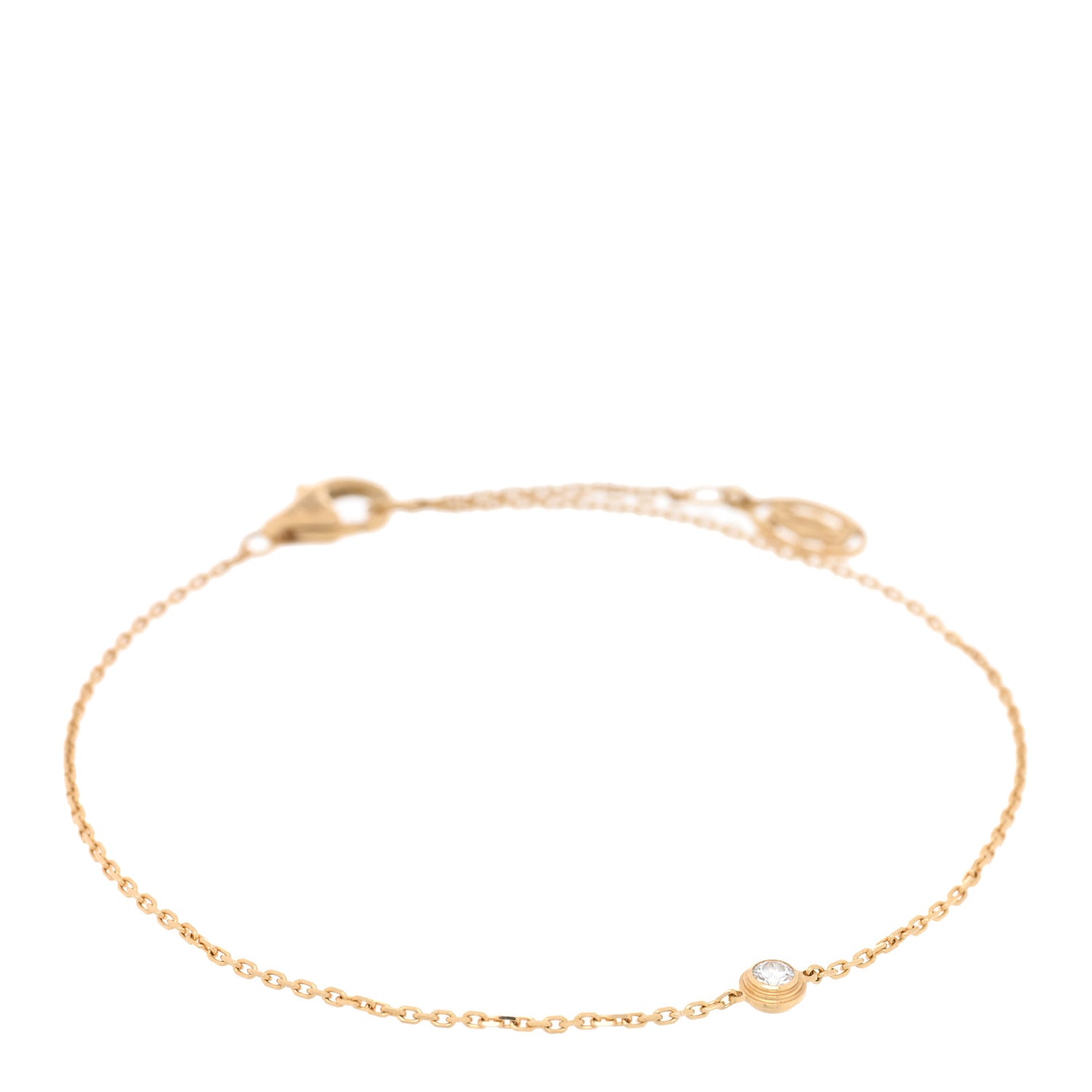 Cartier 18K Yellow Gold Diamond XS D'Amour Bracelet 1 of 4