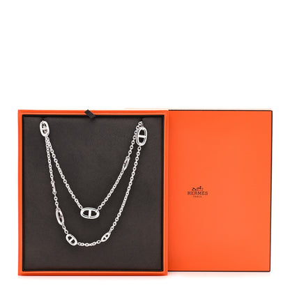 Hermes Sterling Silver Farandole Necklace 160 5 of 5