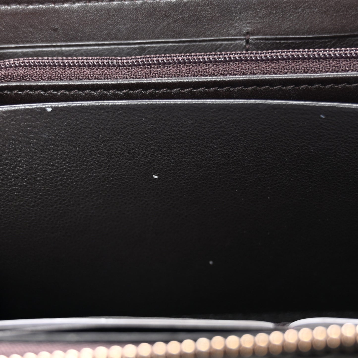 Guccissima GG Pierce Zip Around Wallet Dark Brown
