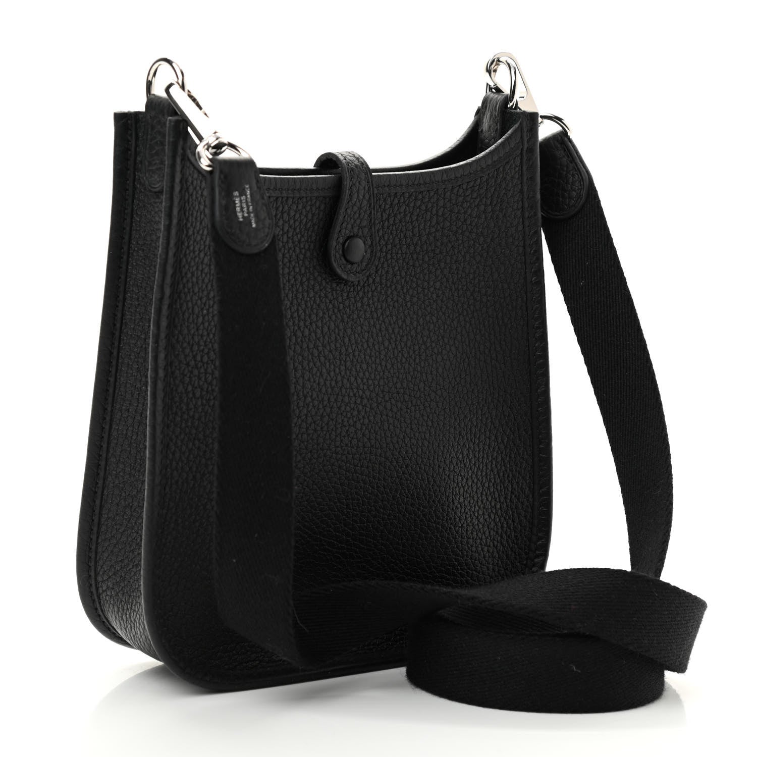Hermes Taurillon Clemence Evelyne TPM Black 4 of 11