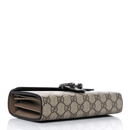 Gucci GG Supreme Monogram Mini Dionysus Chain Wallet Beige Taupe 4 of 9