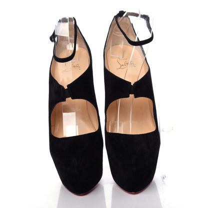 Christian Louboutin Suede Maillot 160 Pumps 41 Black 5 of 9