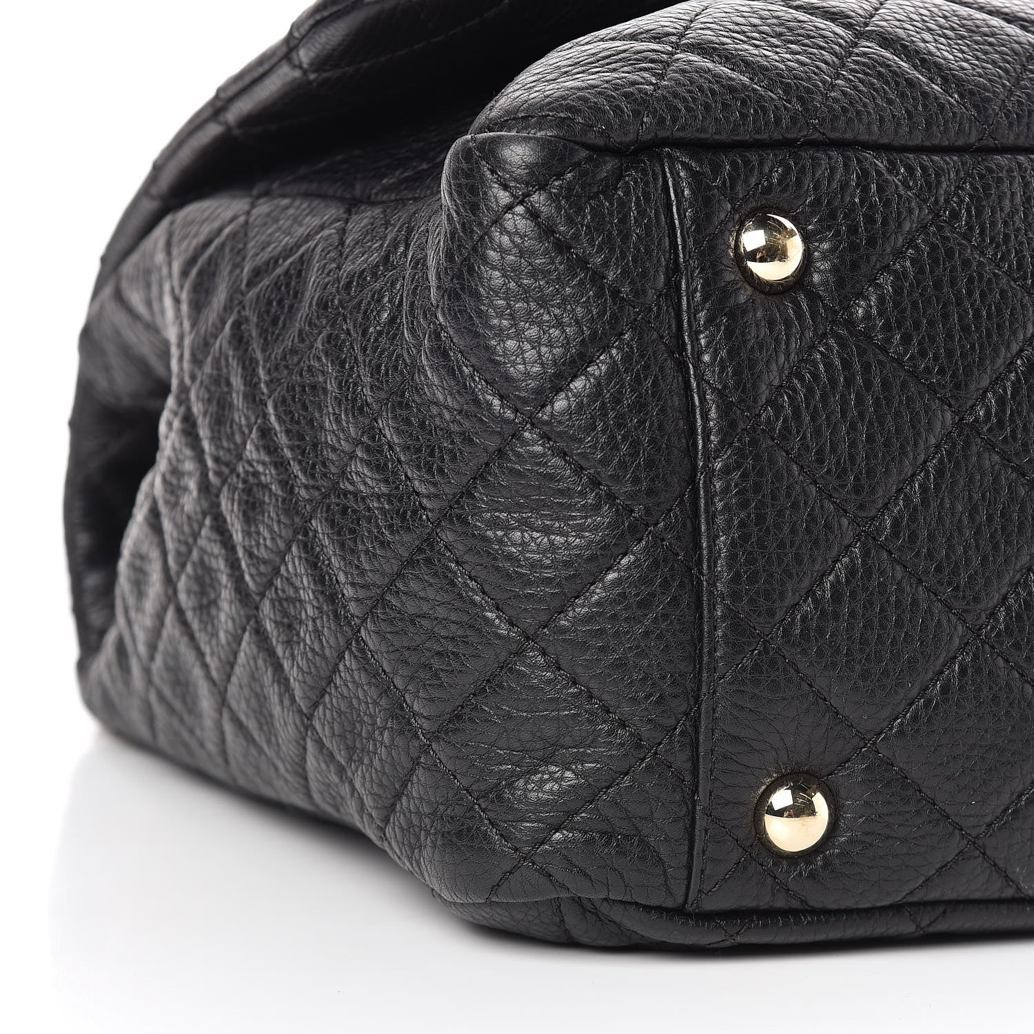 Chanel Calfskin Quilted XXL Travel Flap Bag Black 9 of 11