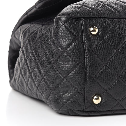 Chanel Calfskin Quilted XXL Travel Flap Bag Black 9 of 11