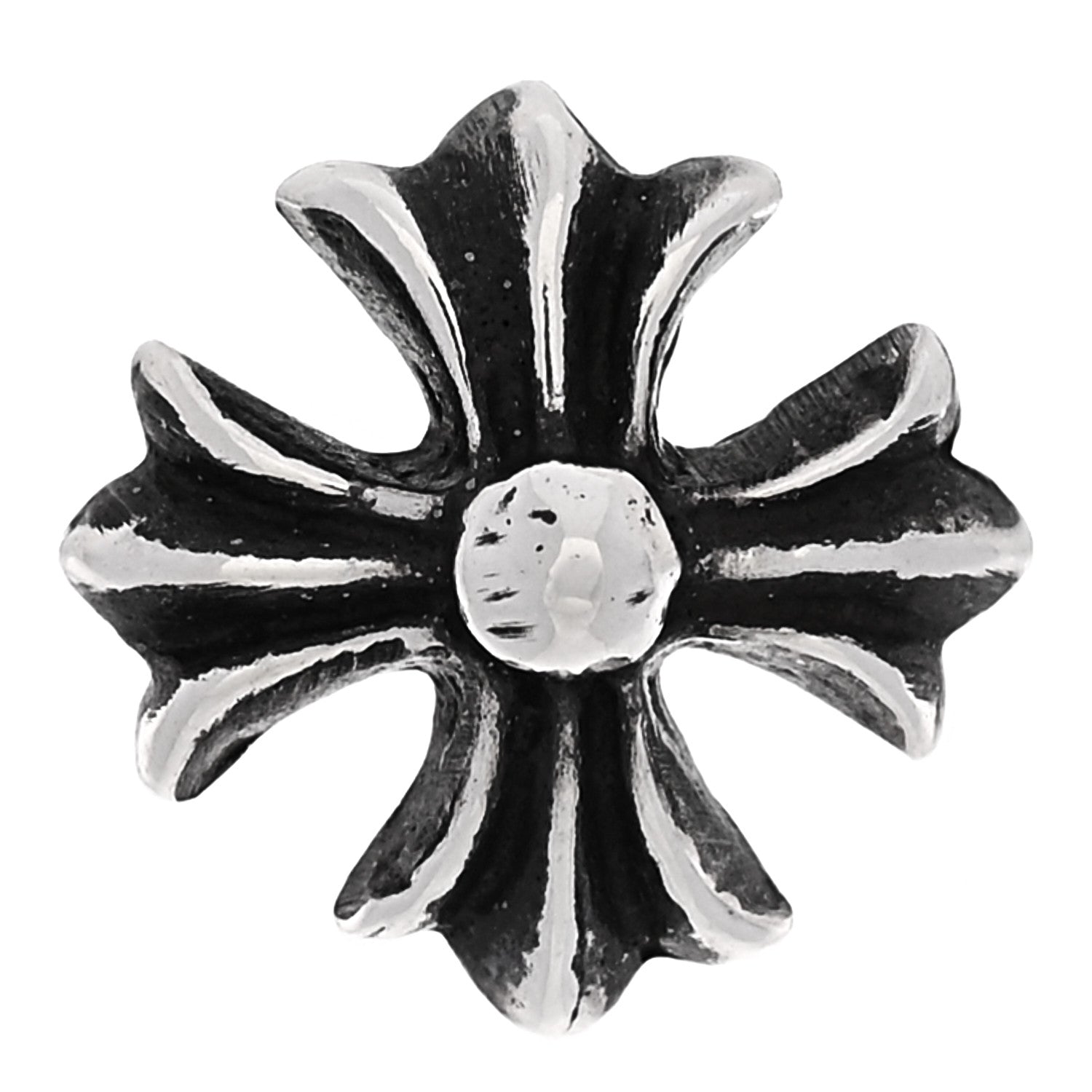 Chrome Hearts Sterling Silver CH Plus Single Stud Earring 1 of 4