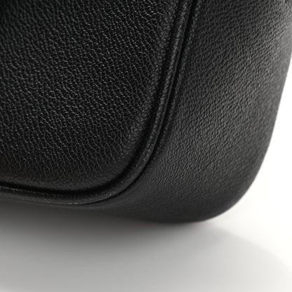 Burberry Soft Grain Calfskin Small Buckle Zip Bag Black 15 of 17