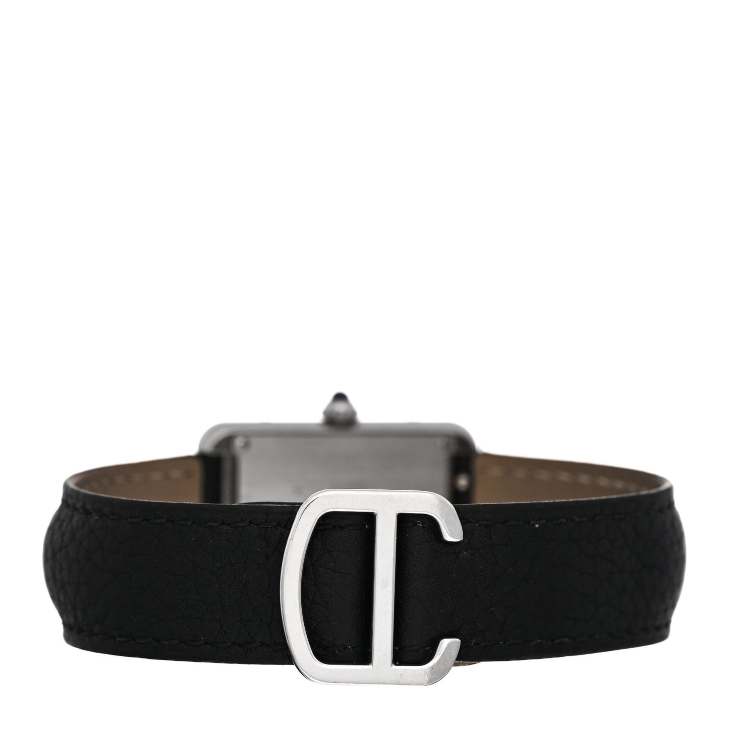 Stainless Steel Calfskin 24mm Tank Solo Quartz Watch