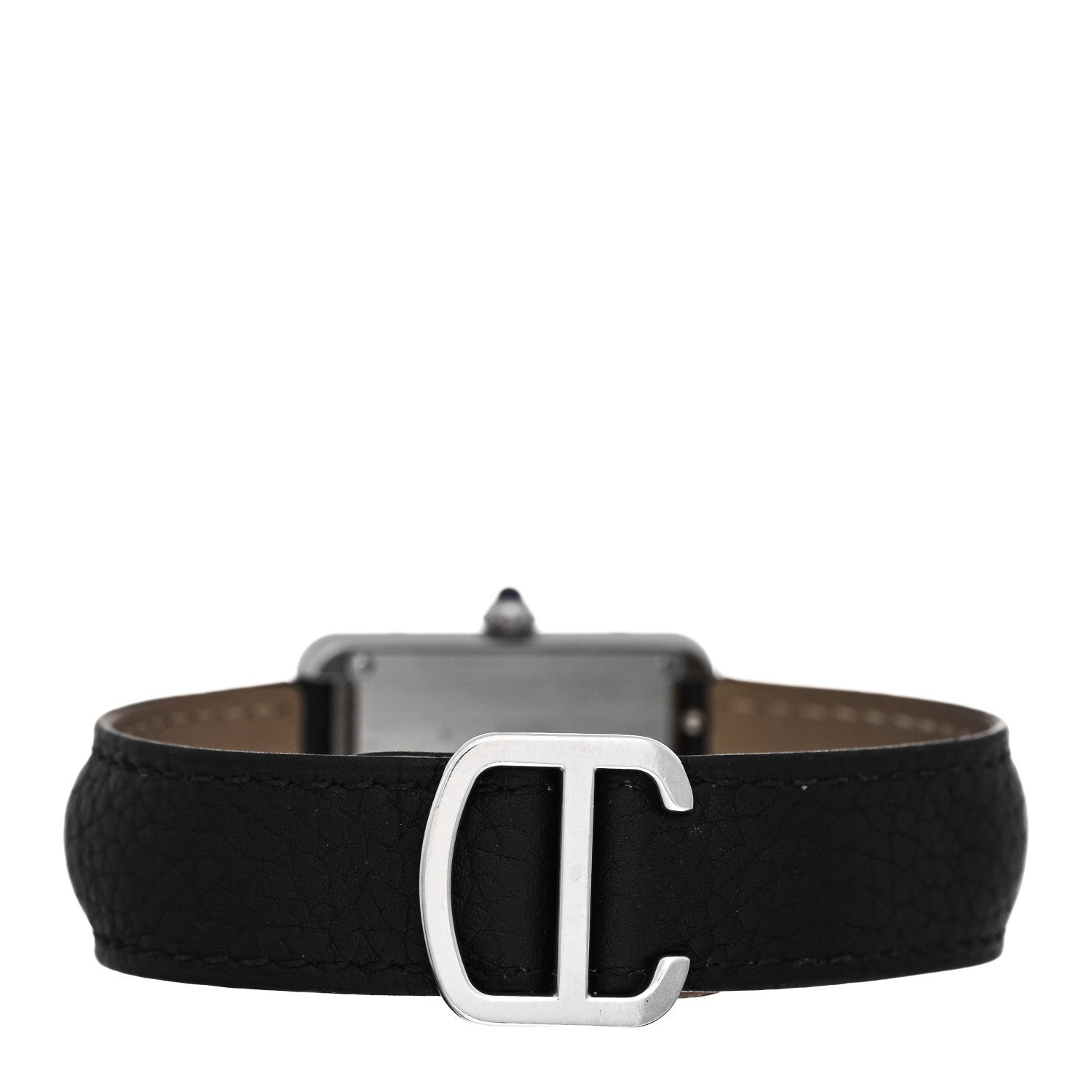 Cartier Stainless Steel Calfskin 24mm Tank Solo Quartz Watch 3 of 5