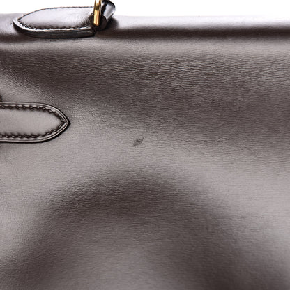 Hermes Box Kelly Retourne 32 Chocolate 37 of 64