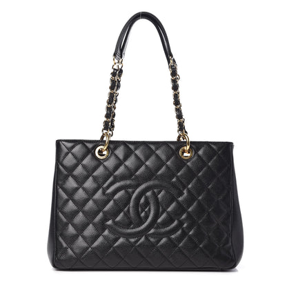 Chanel Caviar Quilted Grand Shopping Tote GST Black 1 of 9
