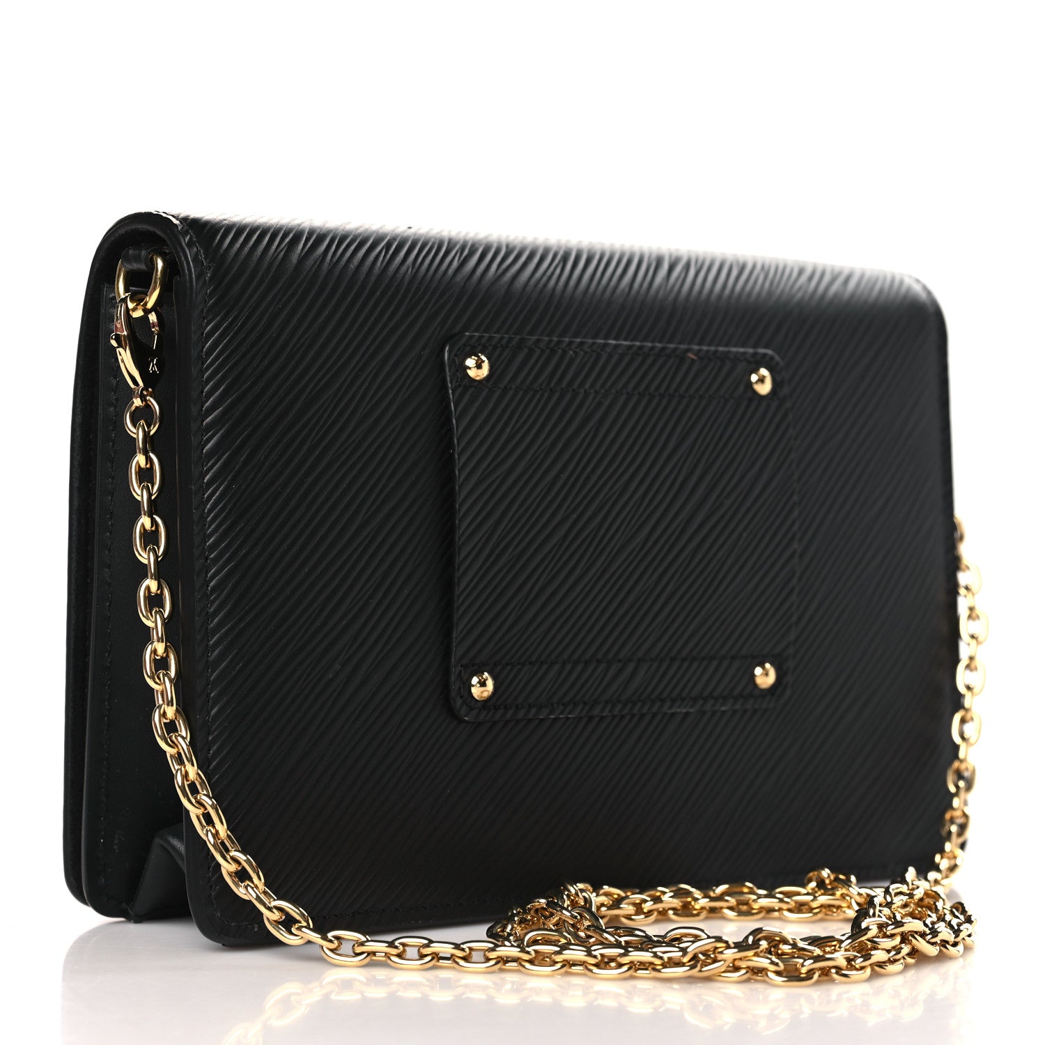 Louis Vuitton Epi Twist Belt Chain Wallet Black 3 of 8