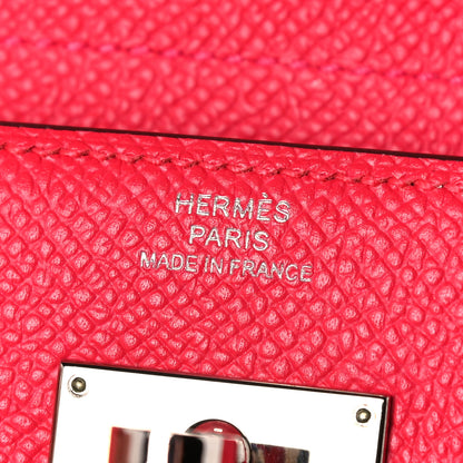 Hermes Epsom Medium Kelly Wallet Rose Extreme 7 of 11