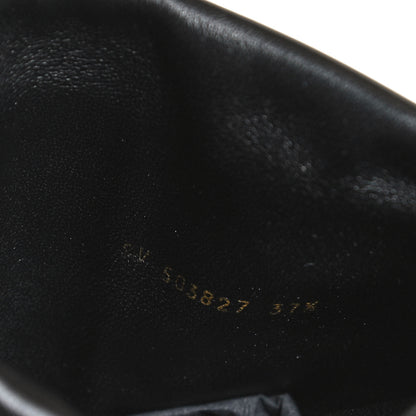 Saint Laurent Calfskin Suede Tanger Tassel Boot 37.5 Black 11 of 13