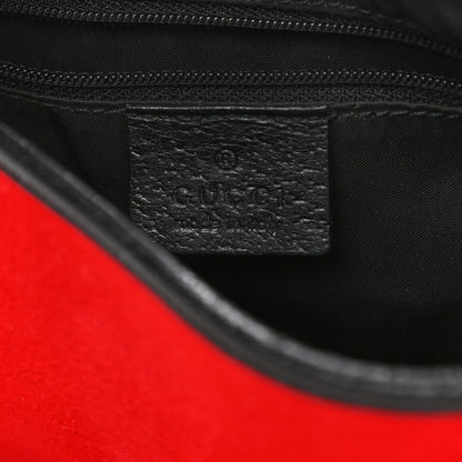 Gucci Suede Small Jackie O Hobo Red 6 of 10