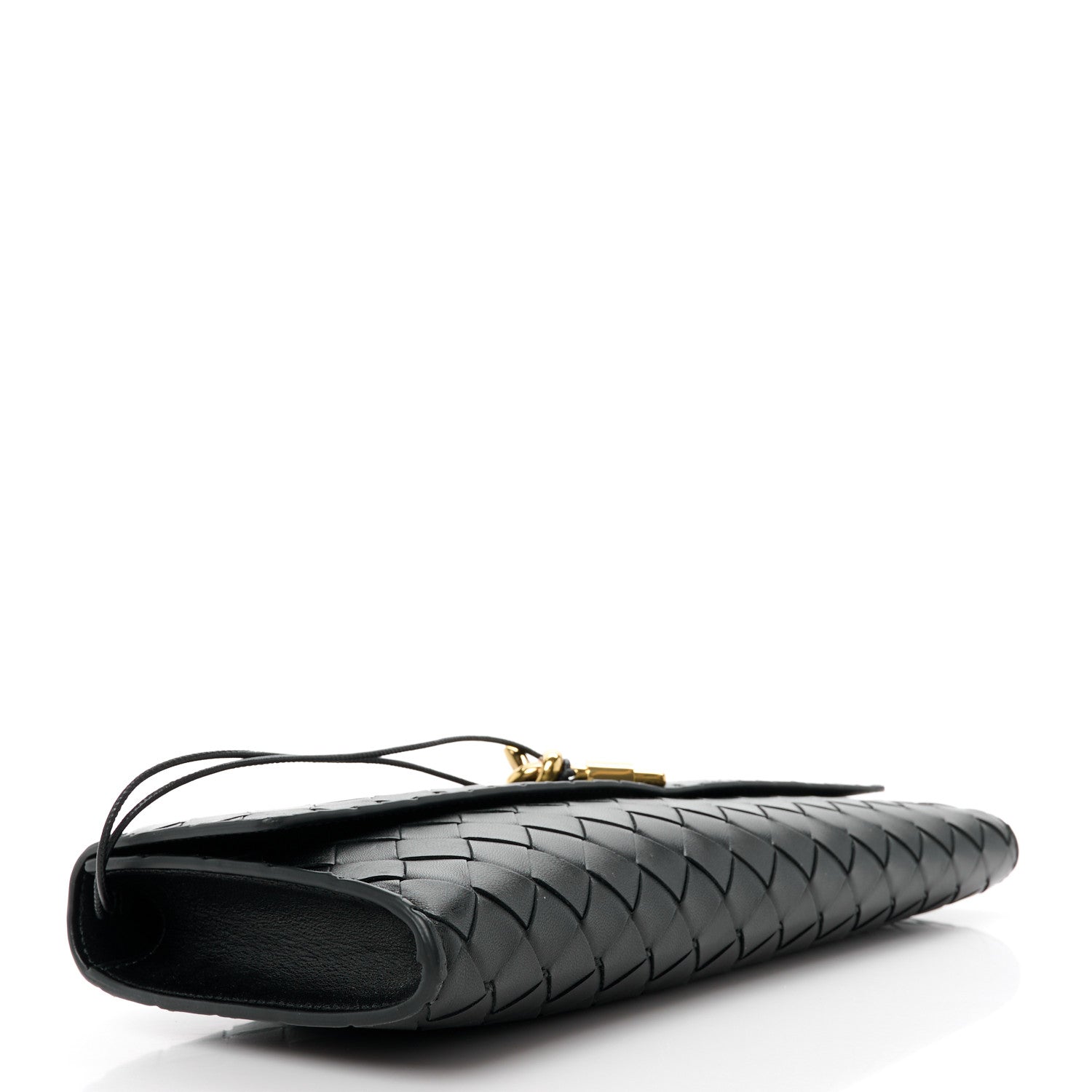 Bottega Veneta Nappa Intrecciato Long Andiamo Top Handle Clutch Black 9 of 11