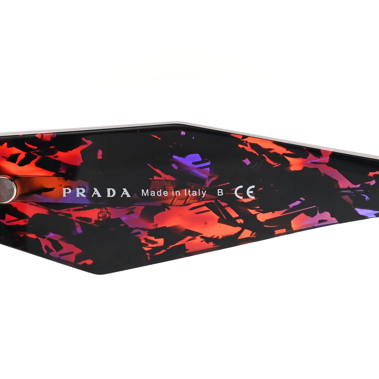 Prada Acetate Symbole Sunglasses SPR 07Y Red 5 of 7