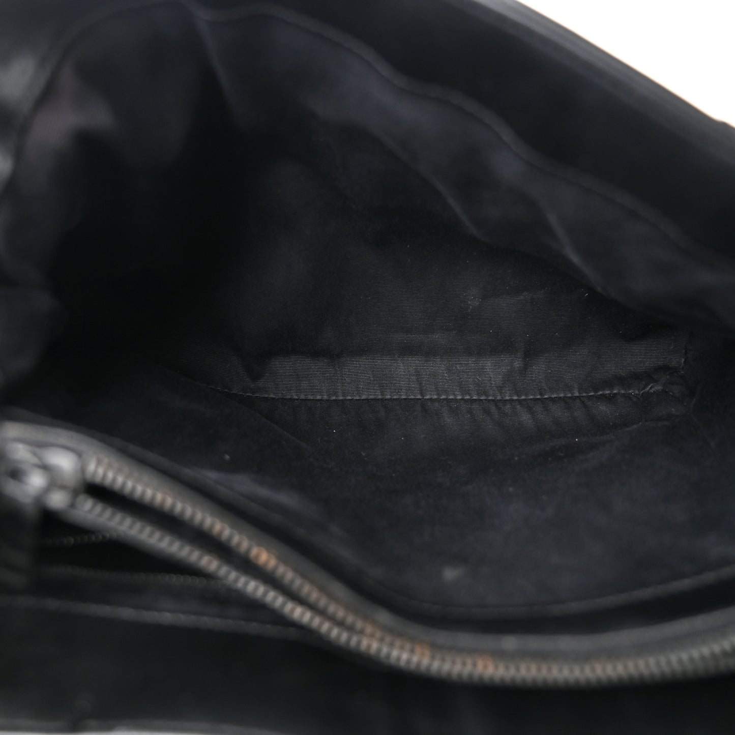 Calfskin Y Quilted Monogram Monochrome Medium Loulou Chain Satchel Black