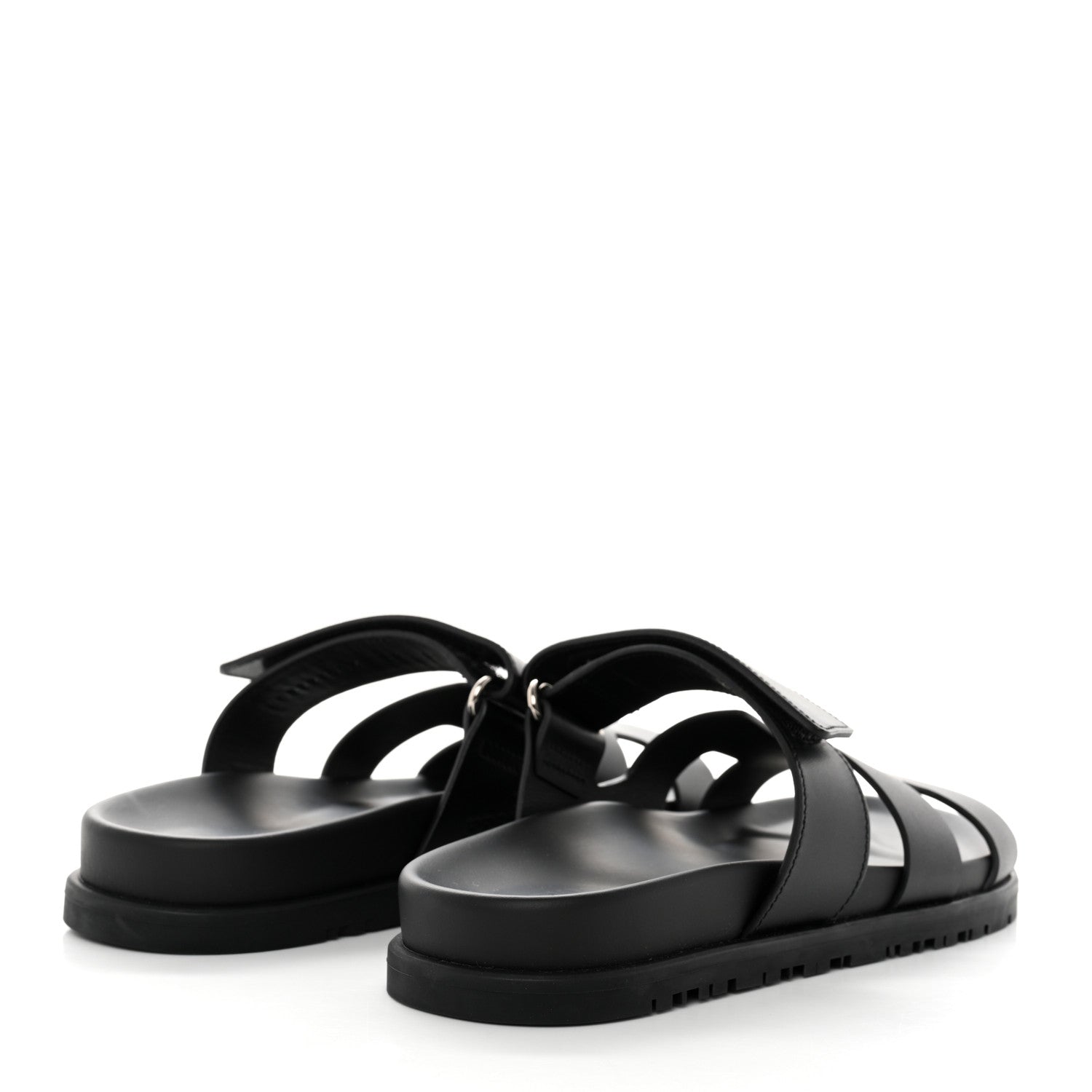 Hermes Calfskin Womens Chypre Sandals 36 Black 4 of 9