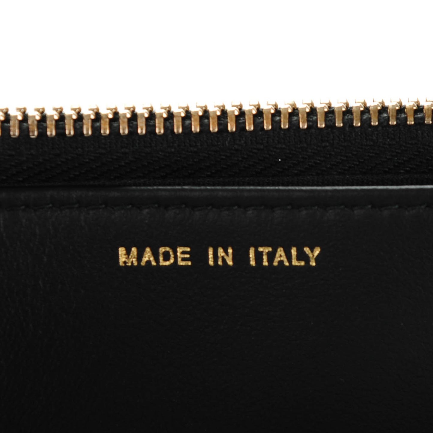 Caviar Quilted Golden Class Wallet On Chain WOC Black