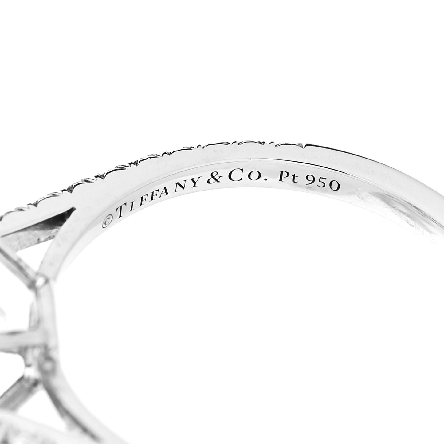 Platinum Diamond 2.04ct Soleste Pear Cut Ring 52 6