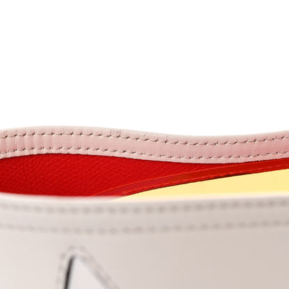 Christian Louboutin Calfskin PVC Love Spikes East West Cabata Tote Latte Multicolor 21 of 25