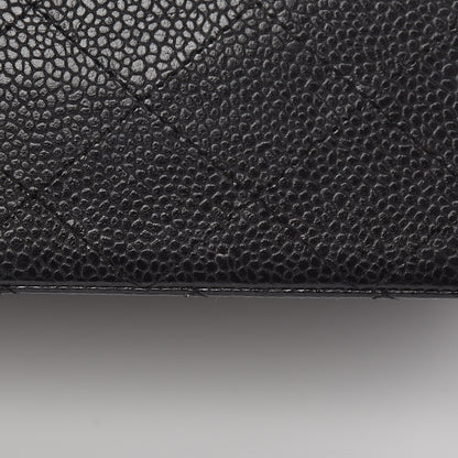 Chanel Caviar Quilted Medium Double Flap Black 13 of 14