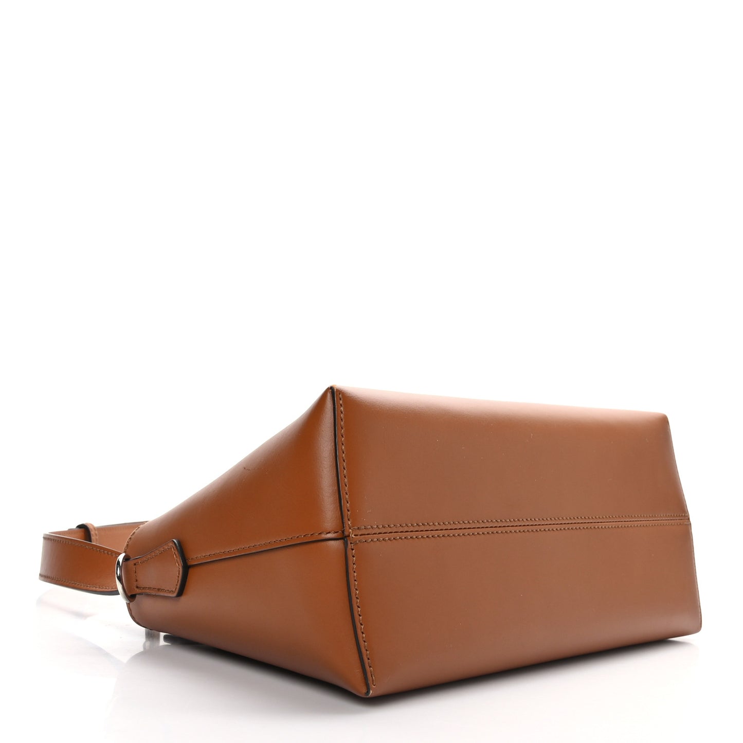 Vitello King Logo Embossed Medium By The Way Boston Bag Cuoio