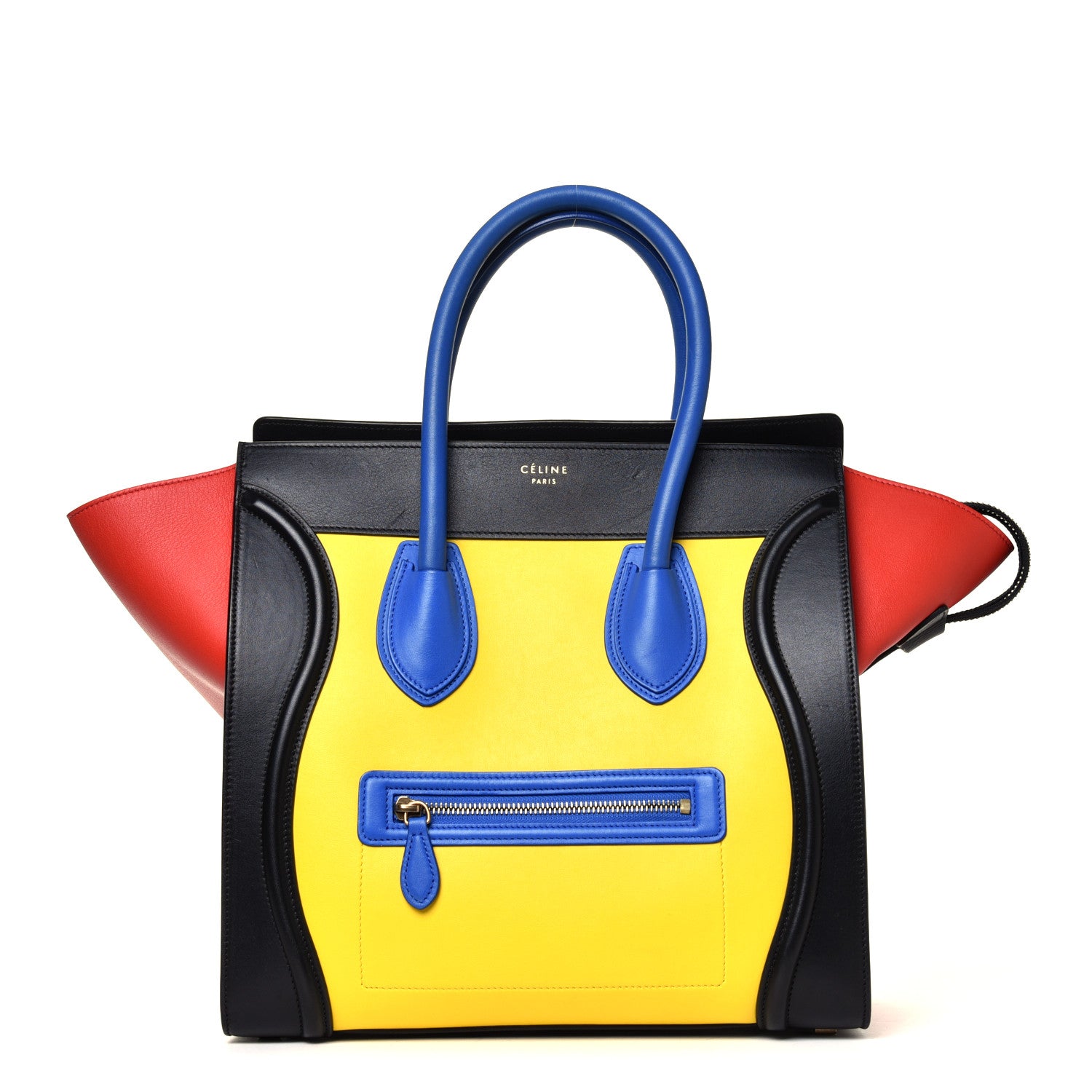 Celine Smooth Calfskin Mini Tri-Color Luggage Sunflower 1 of 7