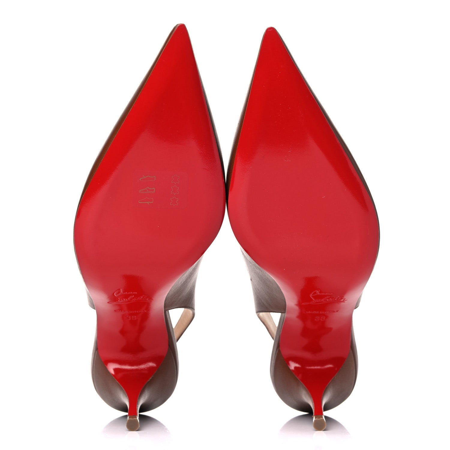 Christian Louboutin Nappa Clare Sling 80 Pumps 38 Cuoio 5 of 10