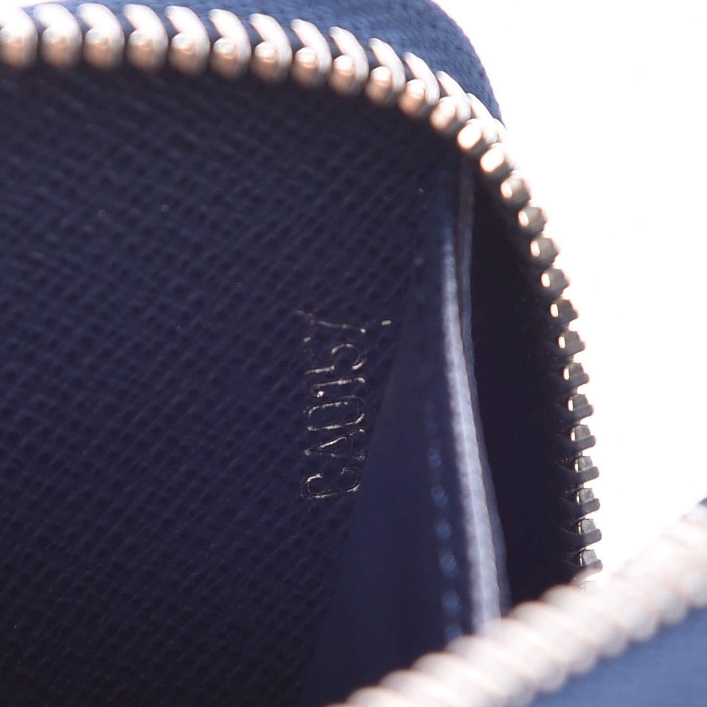 Epi Zippy Wallet Denim Red