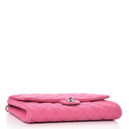 Chanel Iridescent Caviar Clutch with Chain Flap Pink 4 of 14