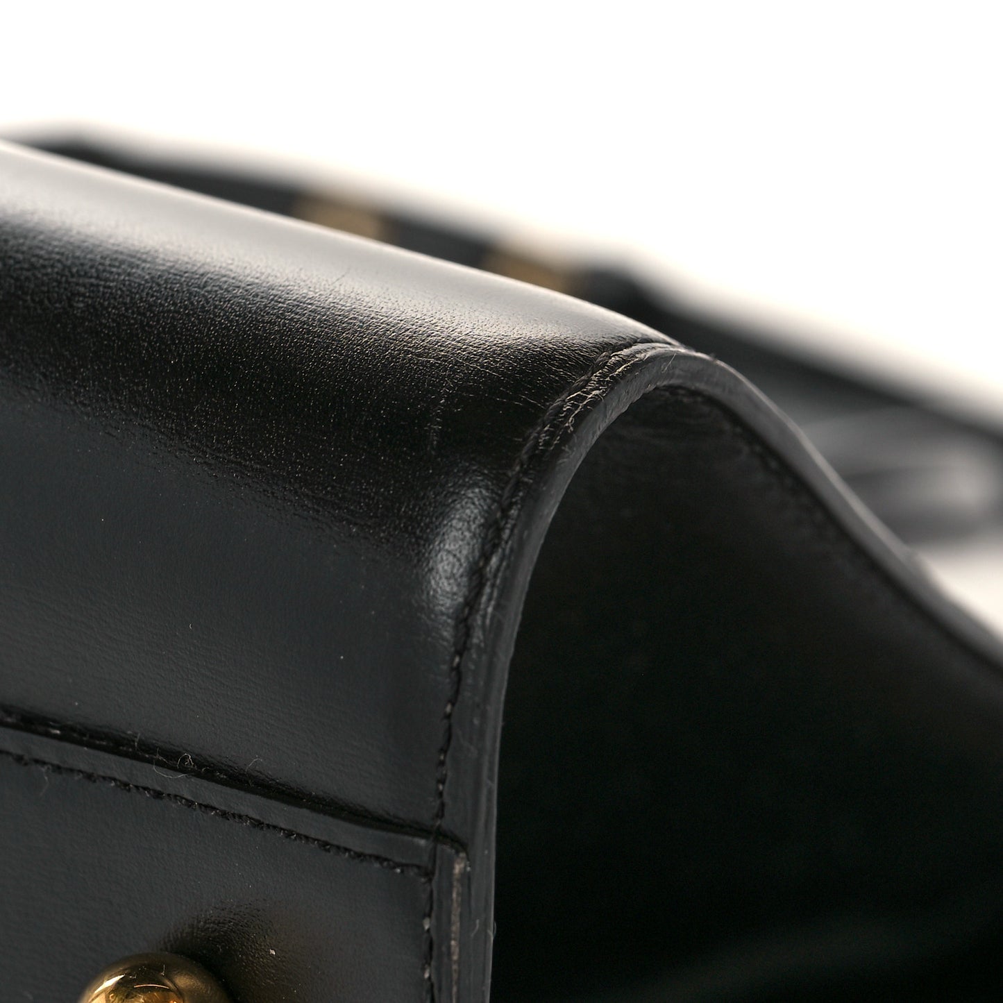 Box Calfskin GM Brillant Satchel Black