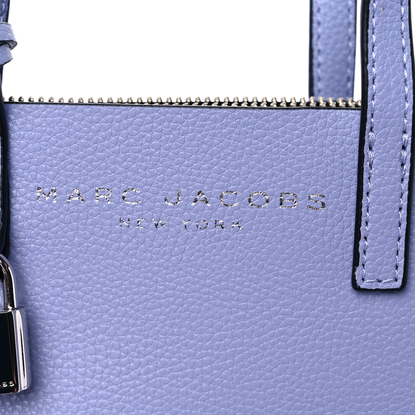 Grained Calfskin Mini Grind Tote Purple