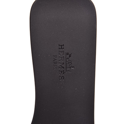 Hermes Rubber Aloha Sandals 36 Black 7 of 8