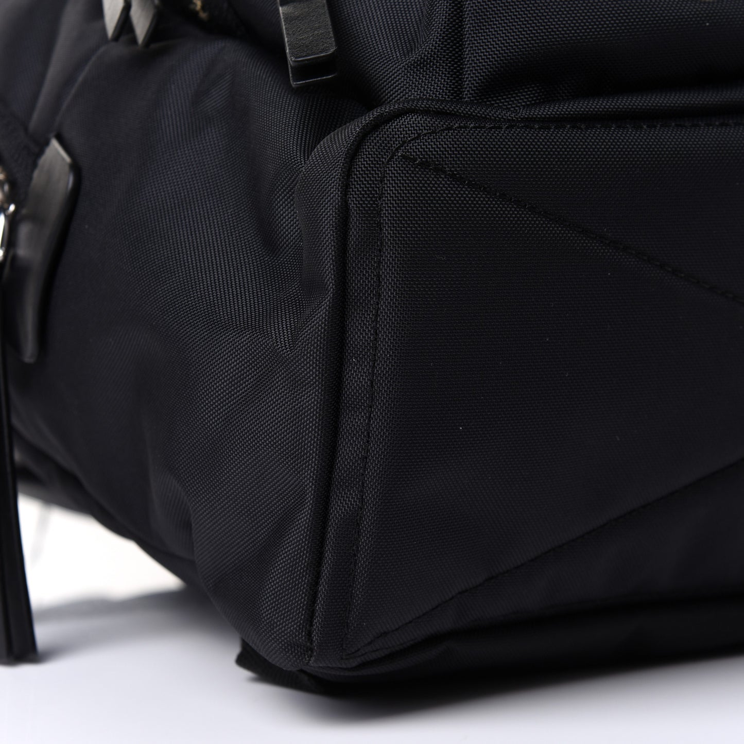 Nylon Biker Backpack Black